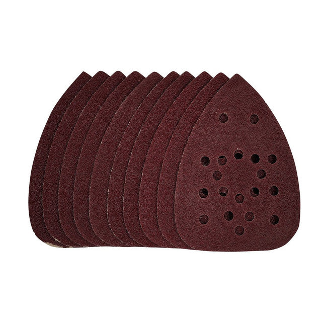 Draper Tools Detail Sanding Sheets With Hook And Loop, 140mm, 40 Grit, SSD3 (Pack Of 10)