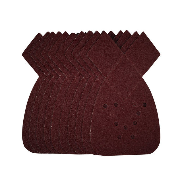 Draper Tools Detail Sanding Sheets With Hook And Loop, 140mm, 80 Grit, SSD4 (Pack Of 10)