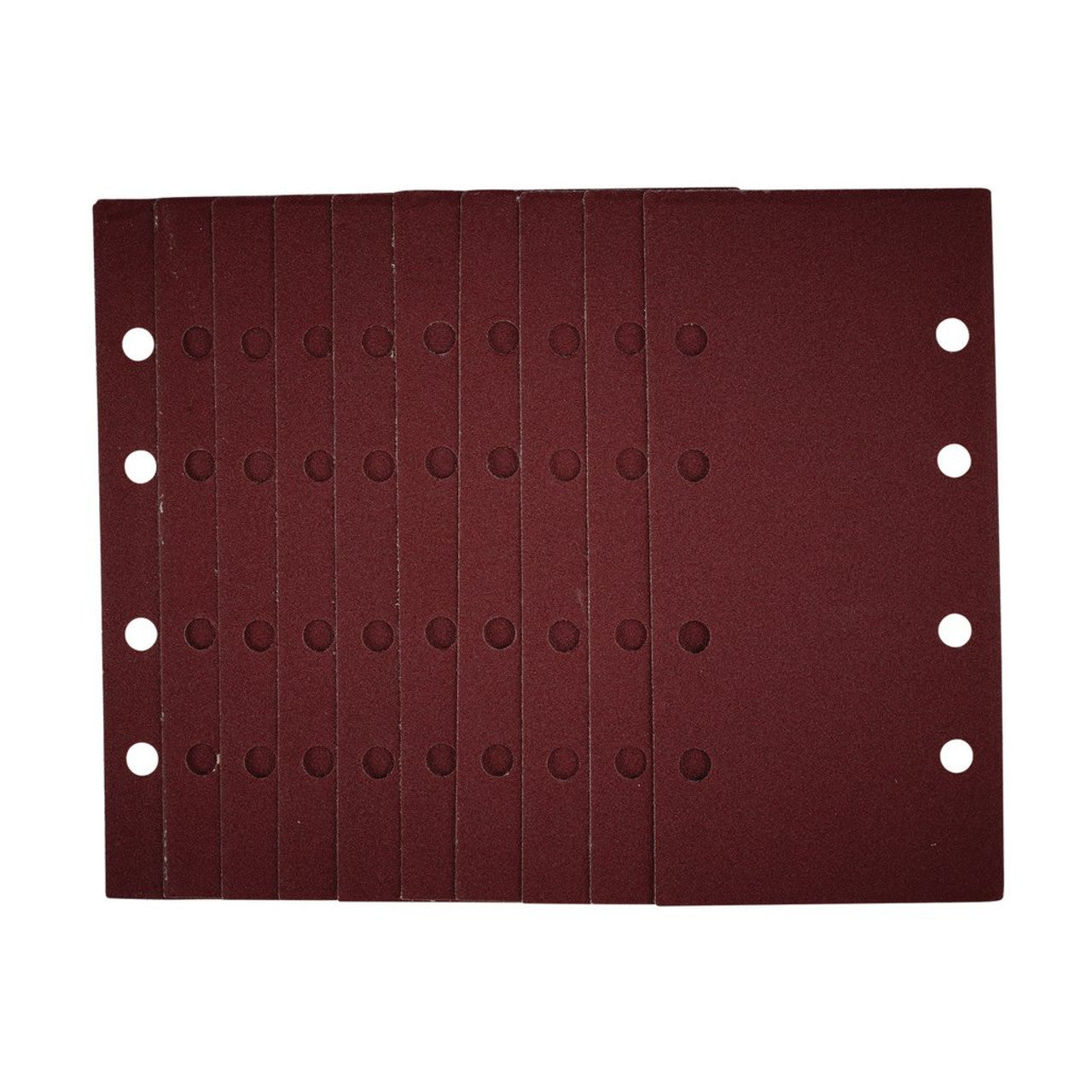 Draper Tools 1/3 Sanding Sheets With Hook And Loop, 93 x 190mm, 120 Grit (Pack Of 10)