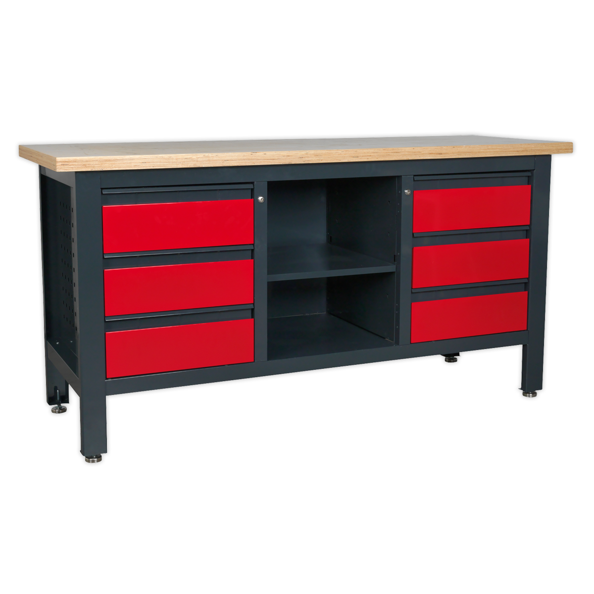 Sealey Workstation with 6 Drawers & Open Storage