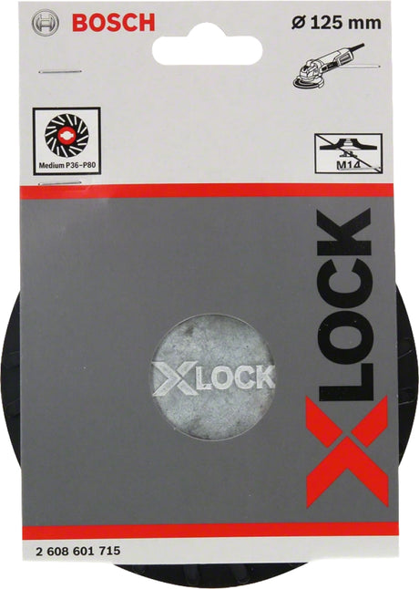 Bosch Professional X-LOCK Backing Pad - Medium, 125mm, 12250 RPM