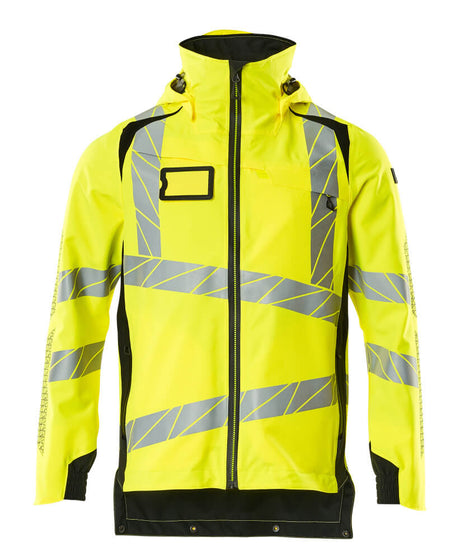 Mascot Accelerate Safe Lightweight Lined Outer Shell Jacket #colour_hi-vis-yellow-black