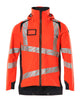 Mascot Accelerate Safe Lightweight Lined Outer Shell Jacket #colour_hi-vis-red-dark-navy