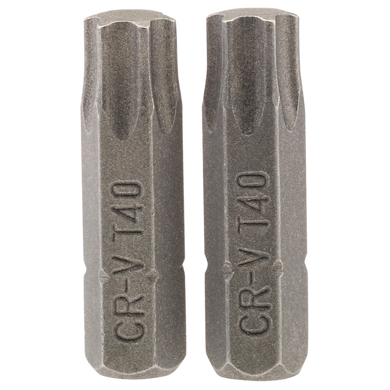Draper T40 1/4" Hex. Draper TX-STAR® Insert Bit 25mm Long x 2