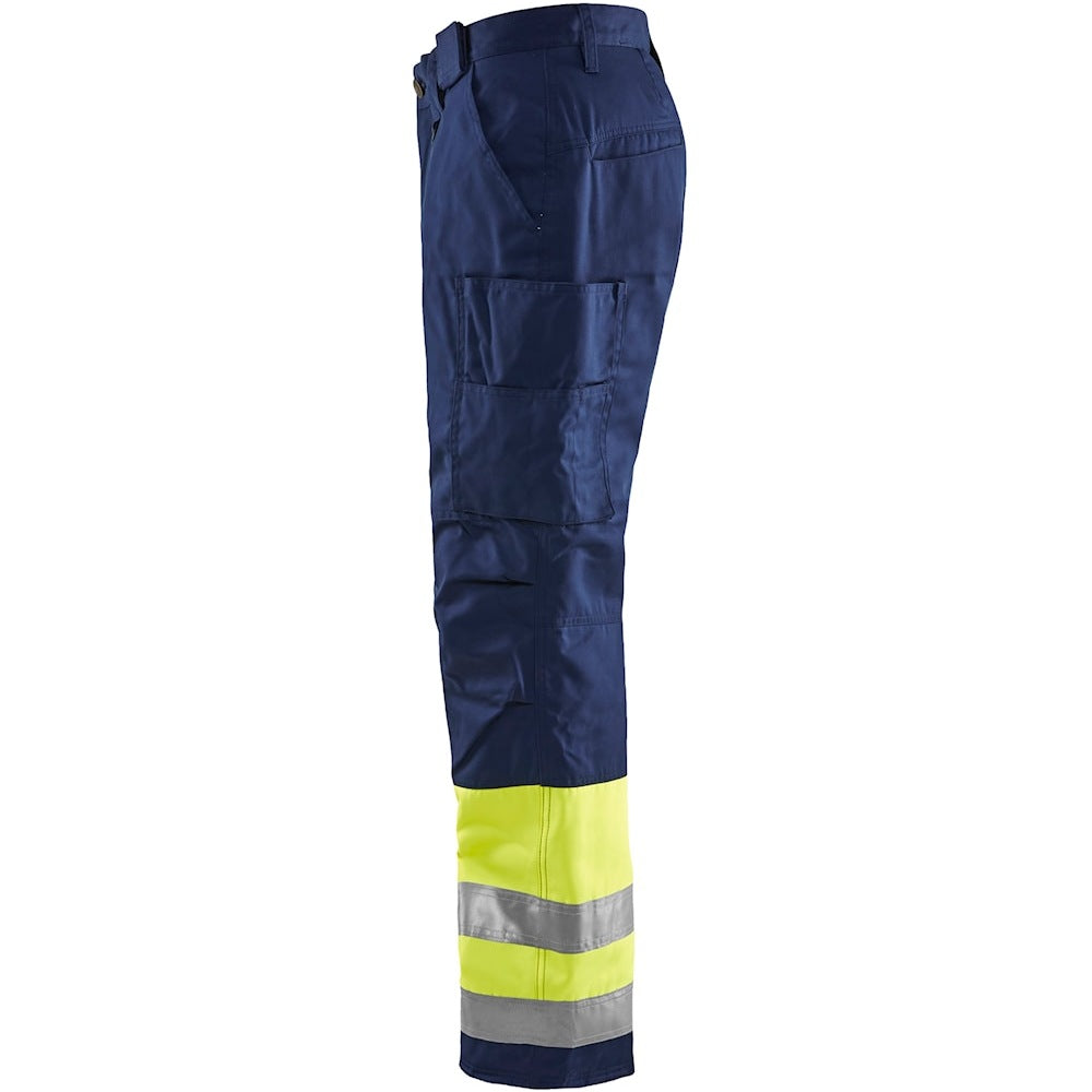 Blaklader Hi-Vis Winter Trousers 1862 - Hi-Vis Yellow/Navy Blue