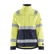 Blaklader Jacket Multinorm Women 4091 #colour_hi-vis-yellow-navy-blue