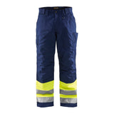 Blaklader Hi-Vis Winter Trousers 1862 - Hi-Vis Yellow/Navy Blue
