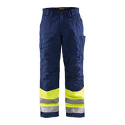 Blaklader Hi-Vis Winter Trousers 1862 - Hi-Vis Yellow/Navy Blue