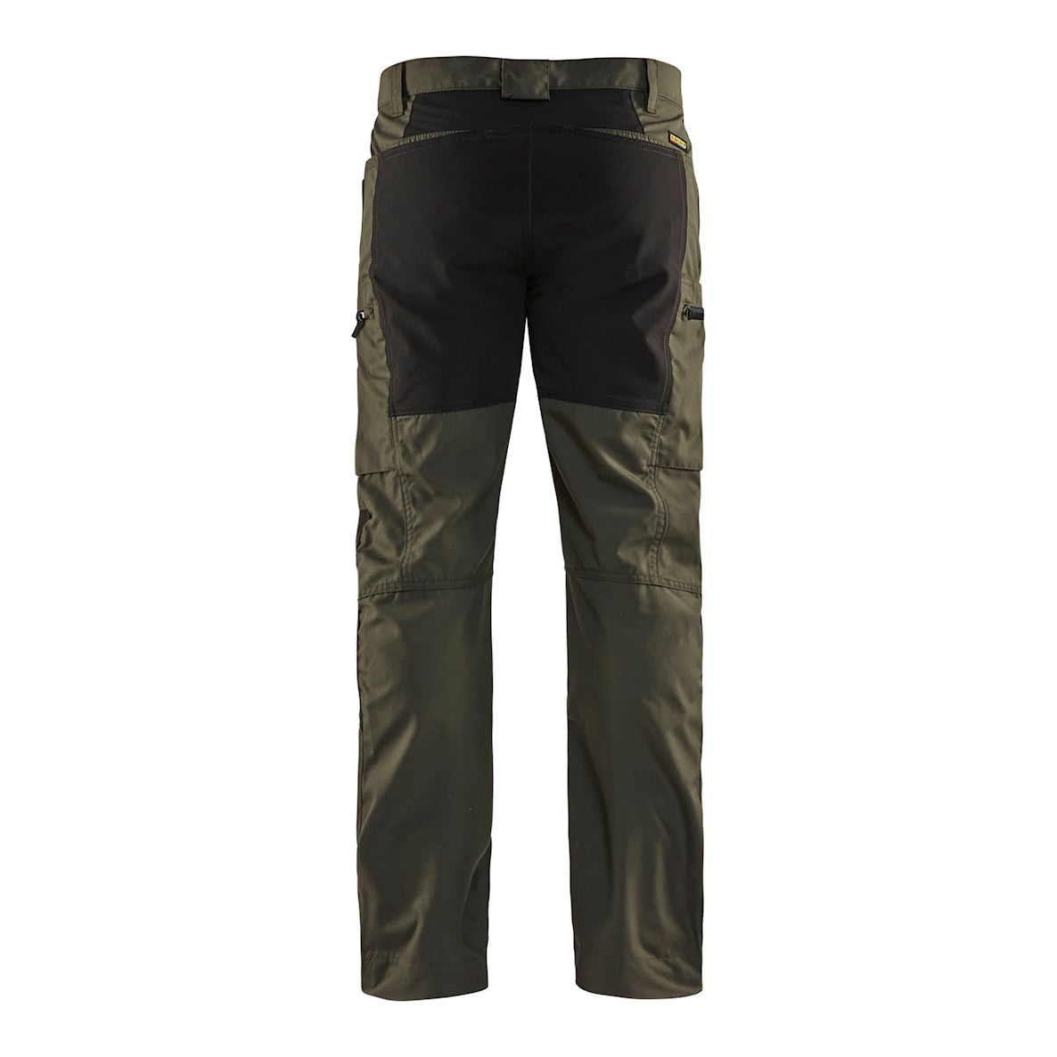 Blaklader Service Trousers with Stretch 14591845 #colour_dark-olive-green-black