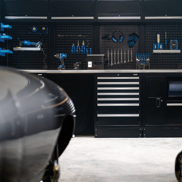 Draper Tools Bunker Modular Storage Combo With Sink And Stainless Steel Worktop (25 Piece)