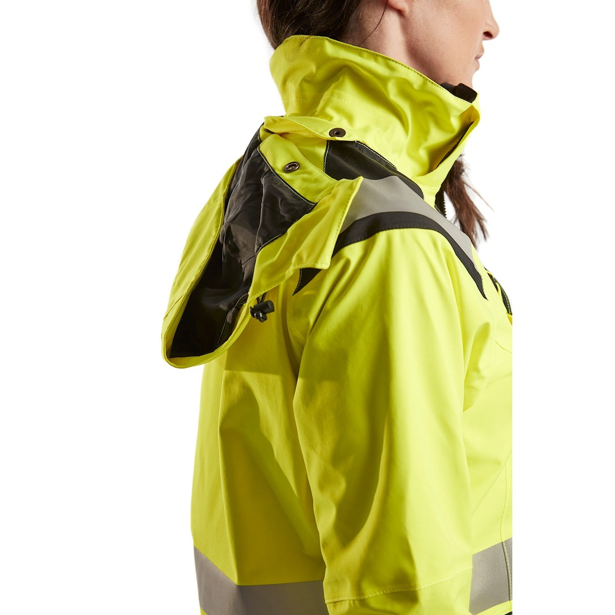 Blaklader Women's Hi-Vis Shell Jacket 4904 #colour_hi-vis-yellow-black