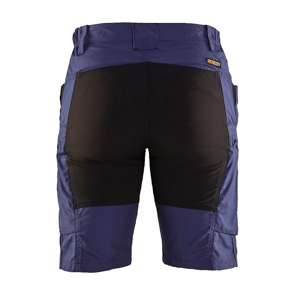 Blaklader Women's Service Shorts with Stretch 7149 #colour_navy-blue-black