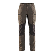 Blaklader Women's Service Trousers Stretch 71591845 #colour_dark-olive-green-black