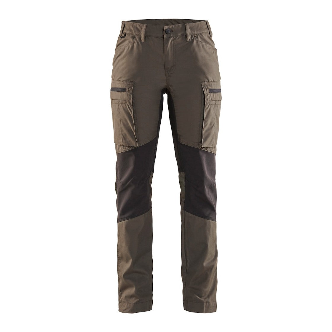 Blaklader Women's Service Trousers Stretch 71591845 #colour_dark-olive-green-black