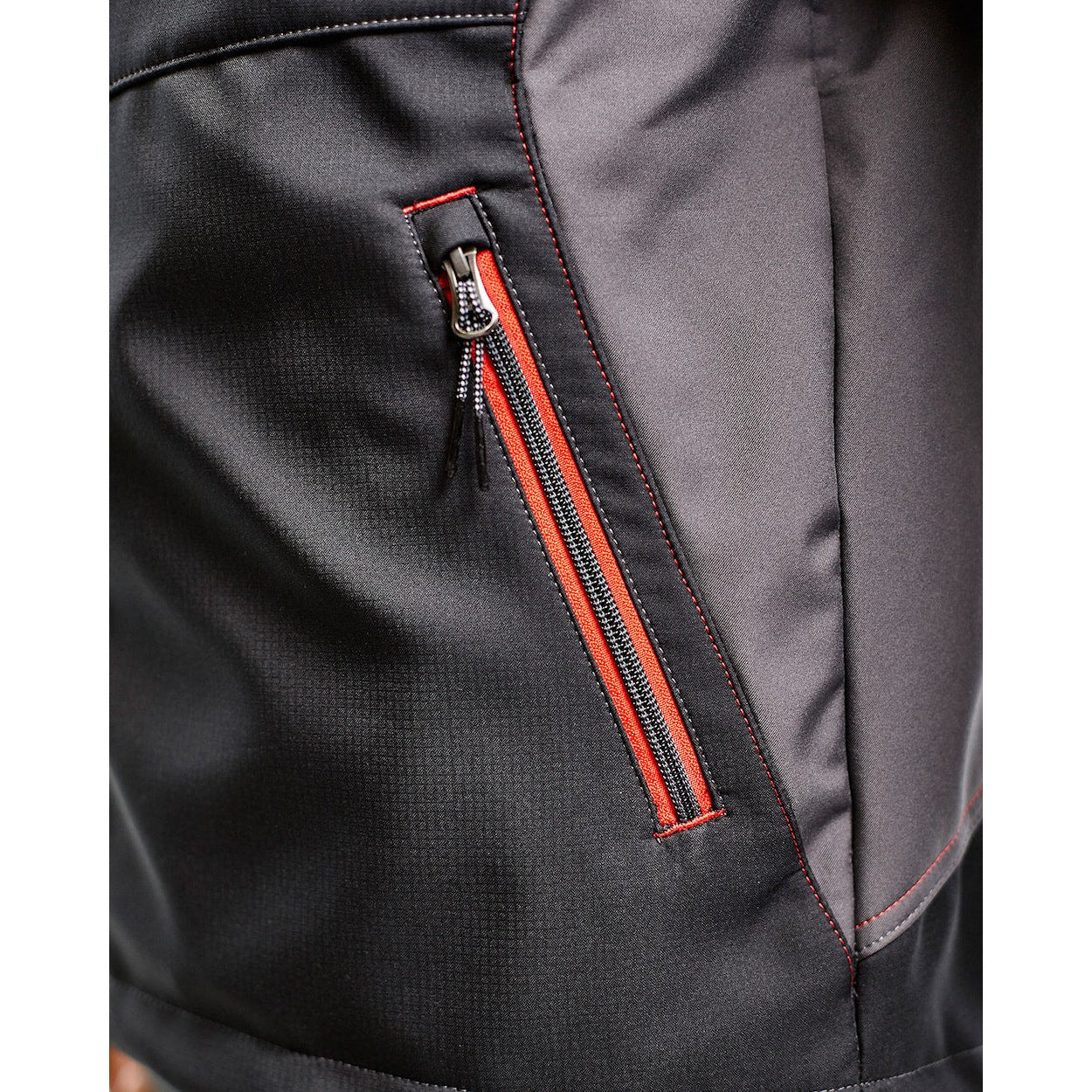 Blaklader Softshell Vest 3850 #colour_black-red