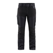 Blaklader Women's Service Trousers Denim Stretch 7147 #colour_navy-blue-black