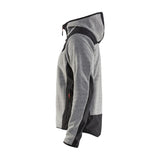 Blaklader Knitted Jacket with Softshell 5940 #colour_grey-melange-black