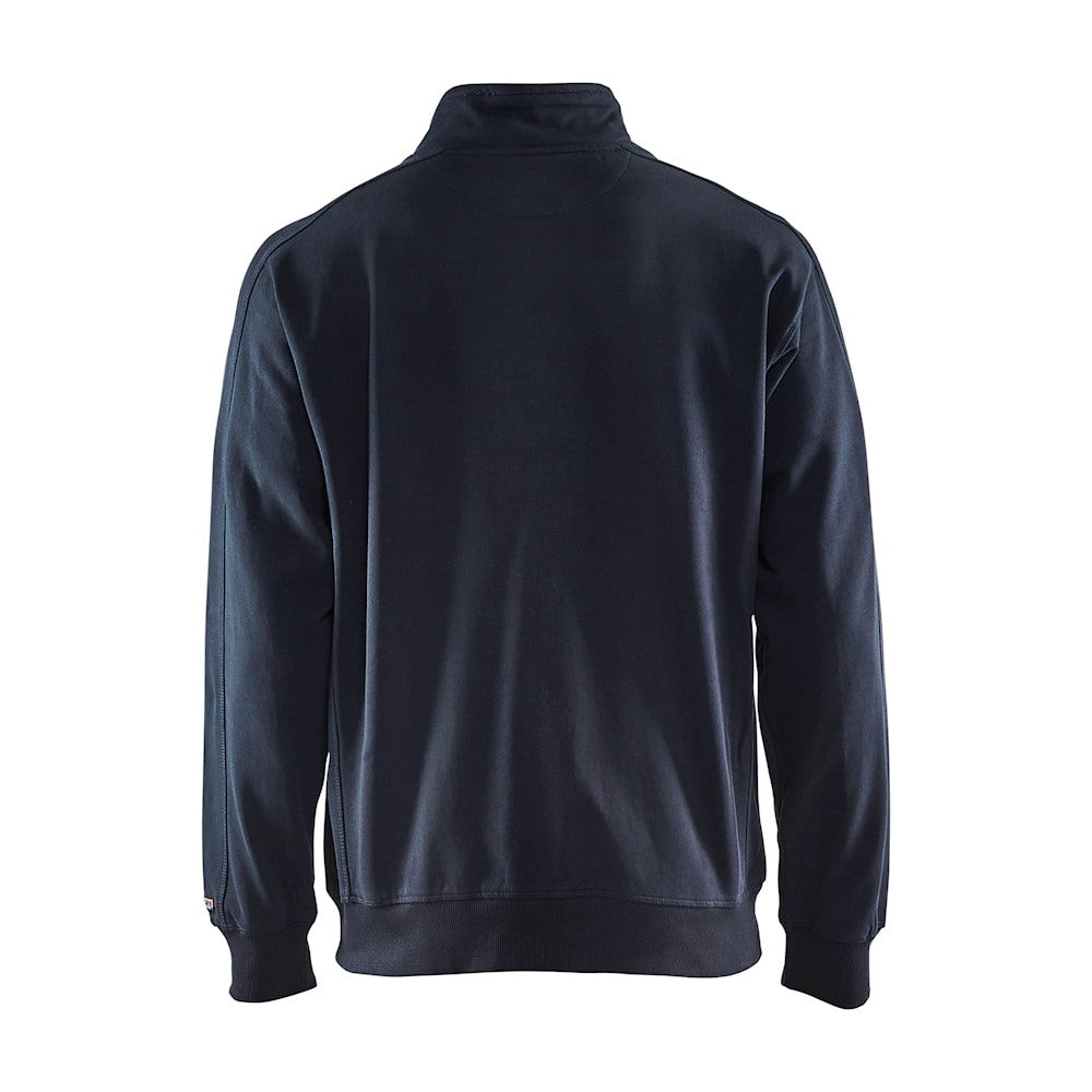 Blaklader Sweatshirt Full Zip 3349 #colour_dark-navy-blue