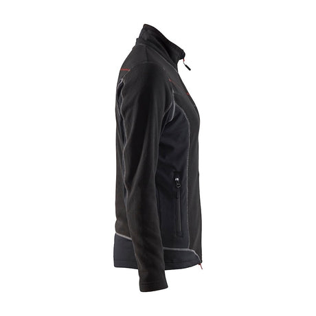 Blaklader Women's Micro Fleece Jacket 4924 #colour_black-red