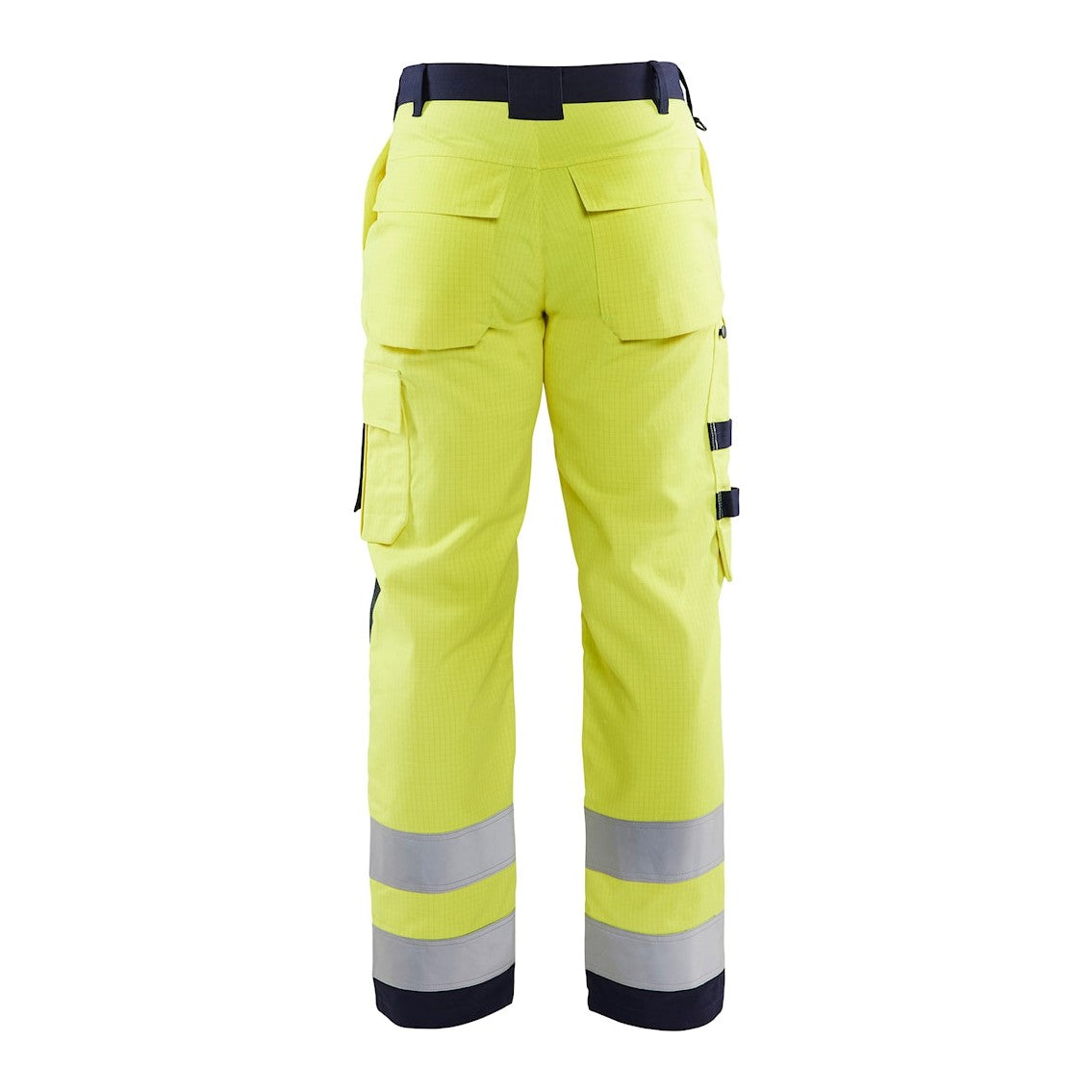 Blaklader Multinorm Craftsman Trousers 1578 #colour_hi-vis-yellow-navy-blue