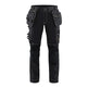 Blaklader Women's Craftsman Trousers with Stretch 7130 #colour_black