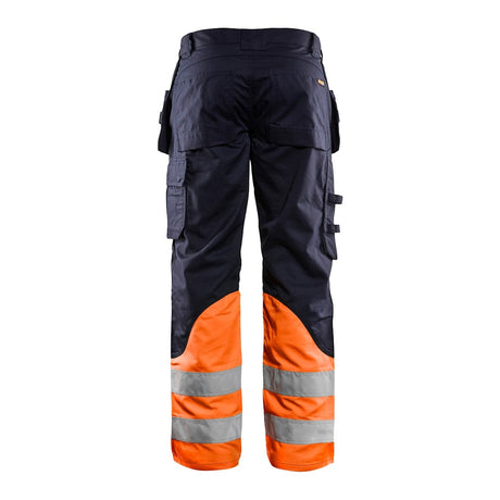 Blaklader Multinorm Inherent Trousers 1489 #colour_navy-blue-orange
