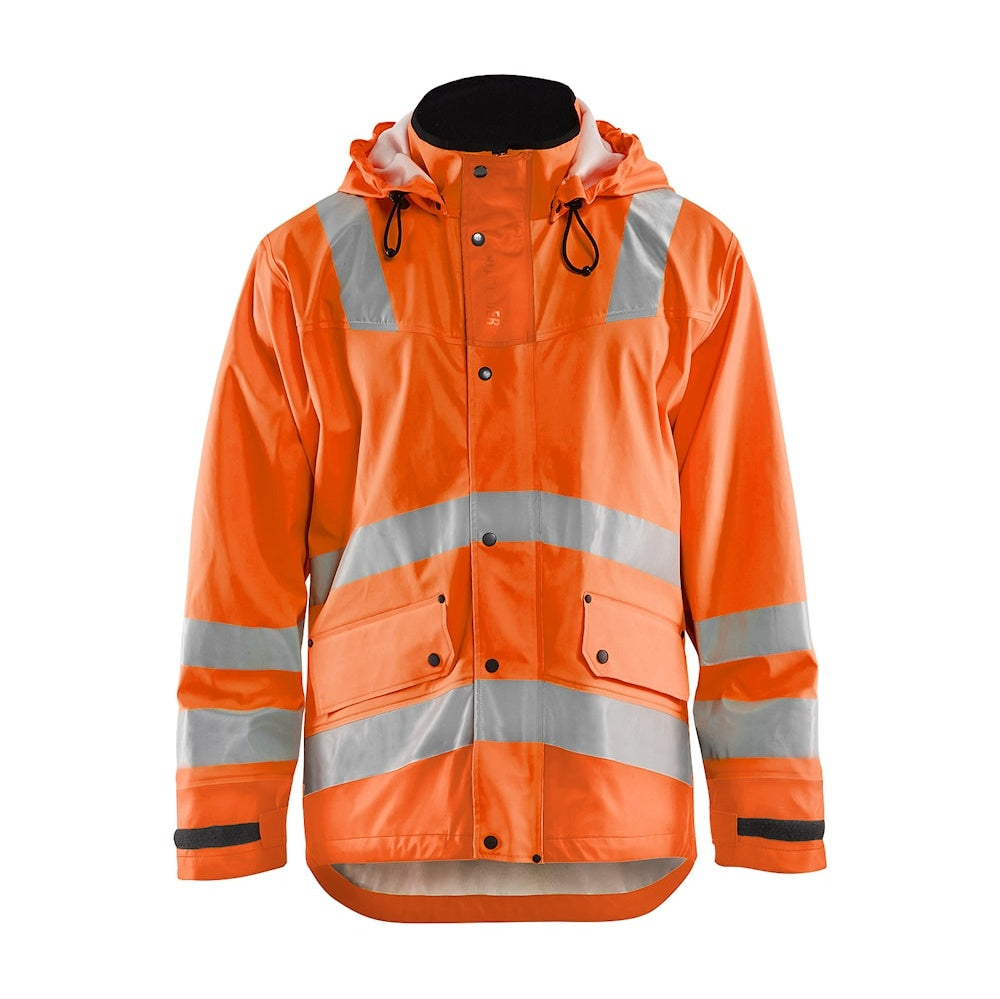Blaklader Rain Jacket Hi-Vis Level 2 4302 #colour_orange