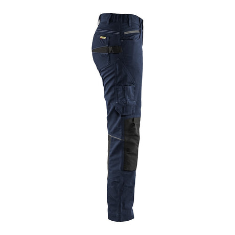 Blaklader Women's Service Trousers with Stretch 7195 #colour_dark-navy-black
