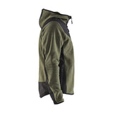 Blaklader Knitted Jacket with Softshell 5940 #colour_autumn-green-black