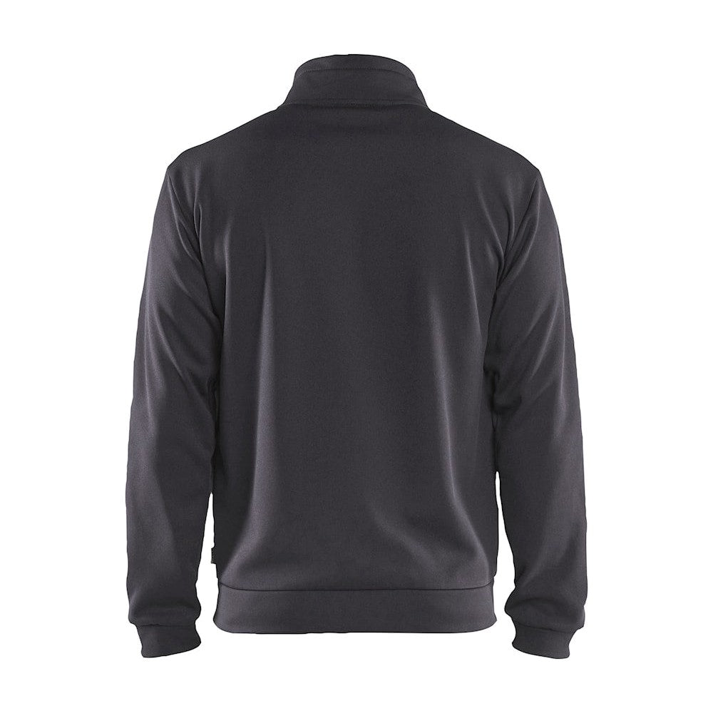 Blaklader Sweatshirt with Full Zip 3362 #colour_mid-grey-black