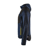Blaklader Knitted Jacket 4930 #colour_dark-navy-yellow