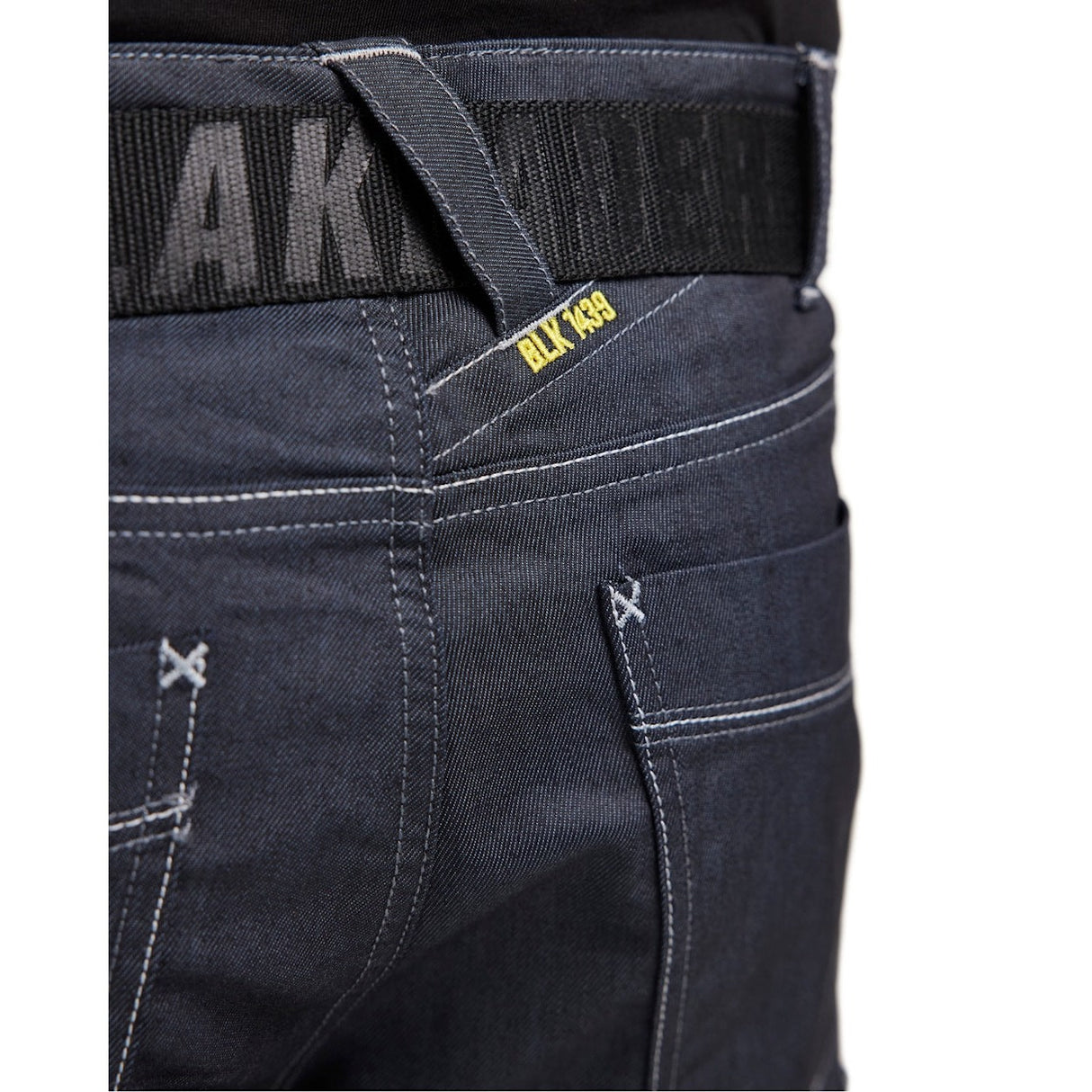 Blaklader Service Trousers Denim Stretch 1439 #colour_navy-blue