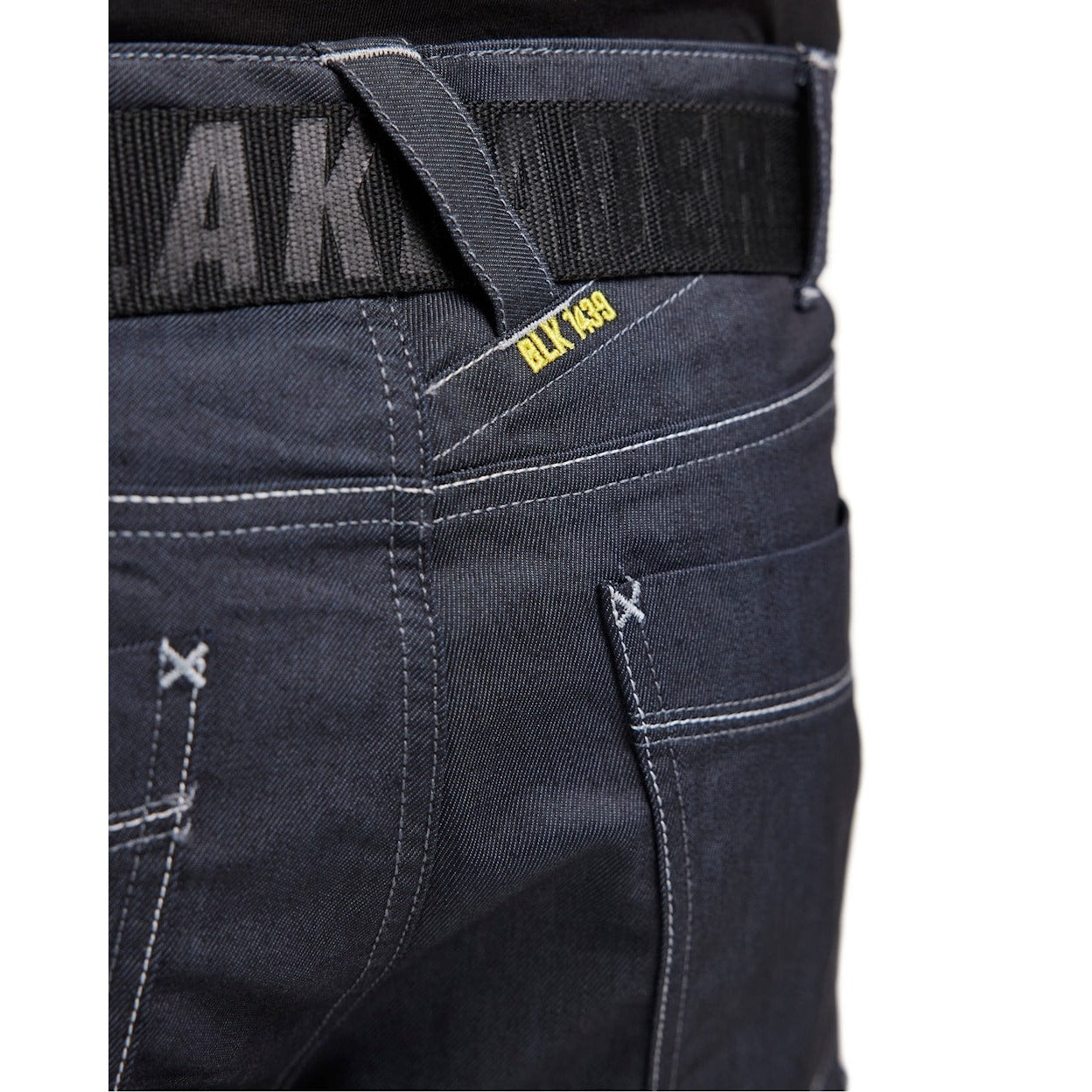Blaklader Service Trousers Denim Stretch 1439 #colour_navy-blue