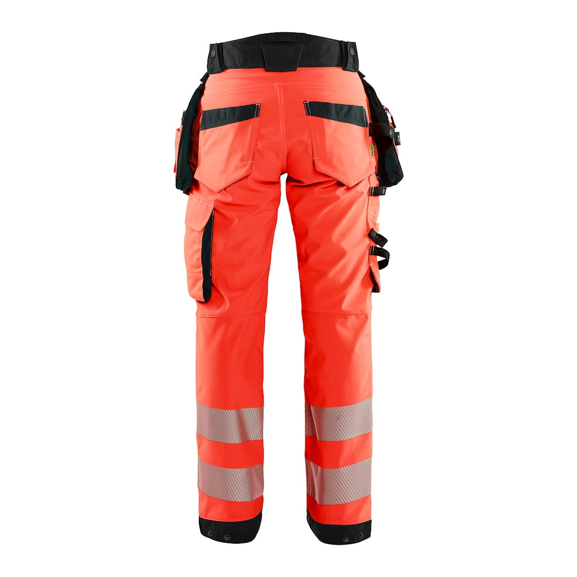 Blaklader Softshell Hi-Vis Trousers Women 7118 #colour_red-hi-vis-black