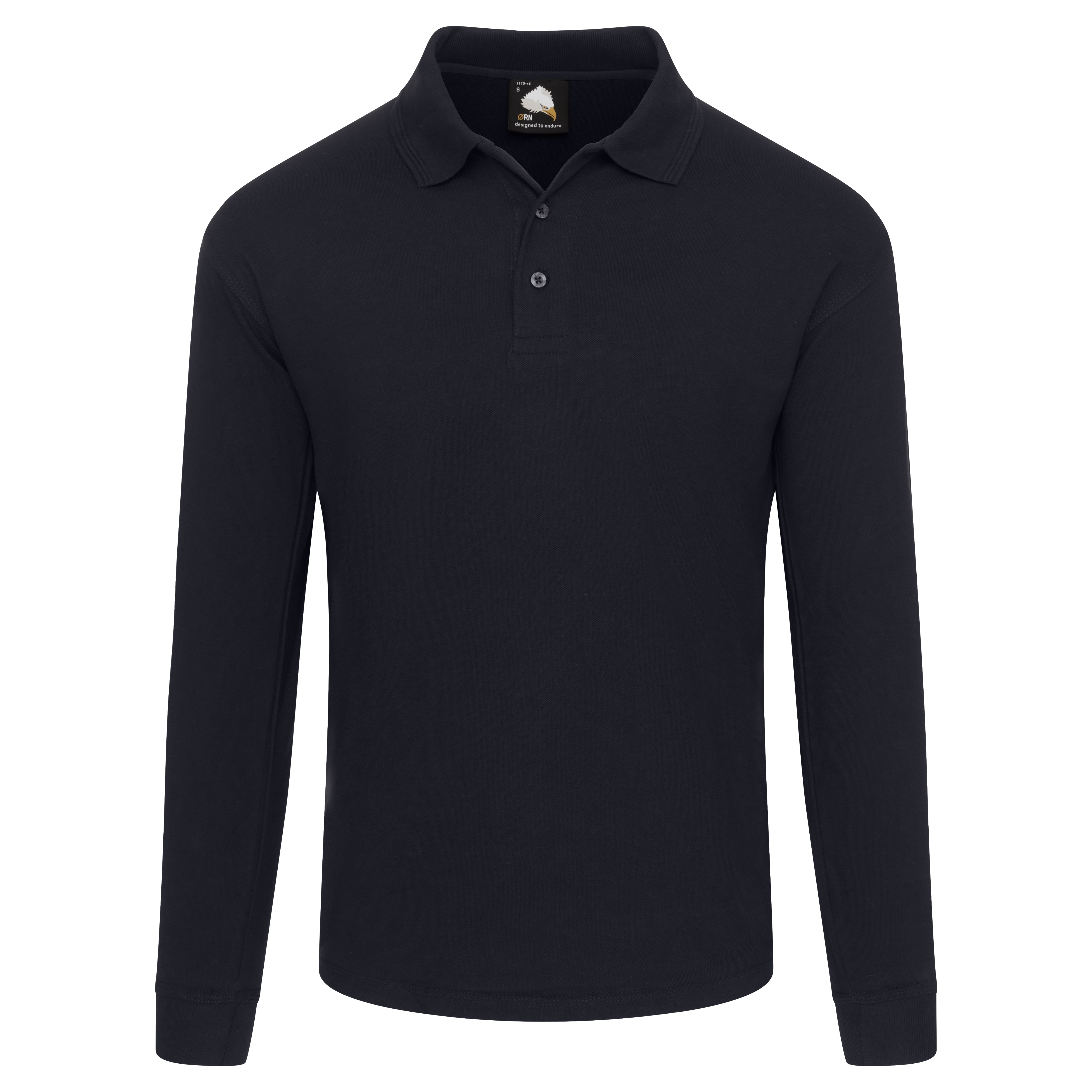 Orn Clothing Weaver Long Sleeved Poloshirt