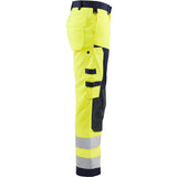 Blaklader Multinorm Craftsman Trousers 1578 #colour_hi-vis-yellow-navy-blue