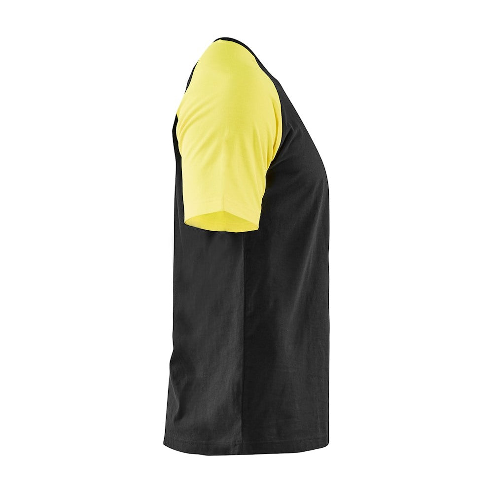 Blaklader T-Shirt 3515 #colour_black-hi-vis-yellow
