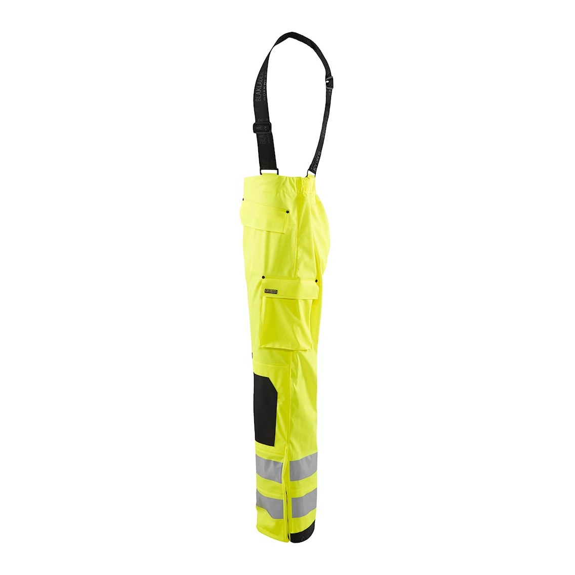 Blaklader Rain Trousers Hi-Vis Level 3 1306 #colour_hi-vis-yellow