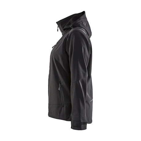 Blaklader Women's Softshell Jacket 4719 #colour_black-hi-vis-yellow