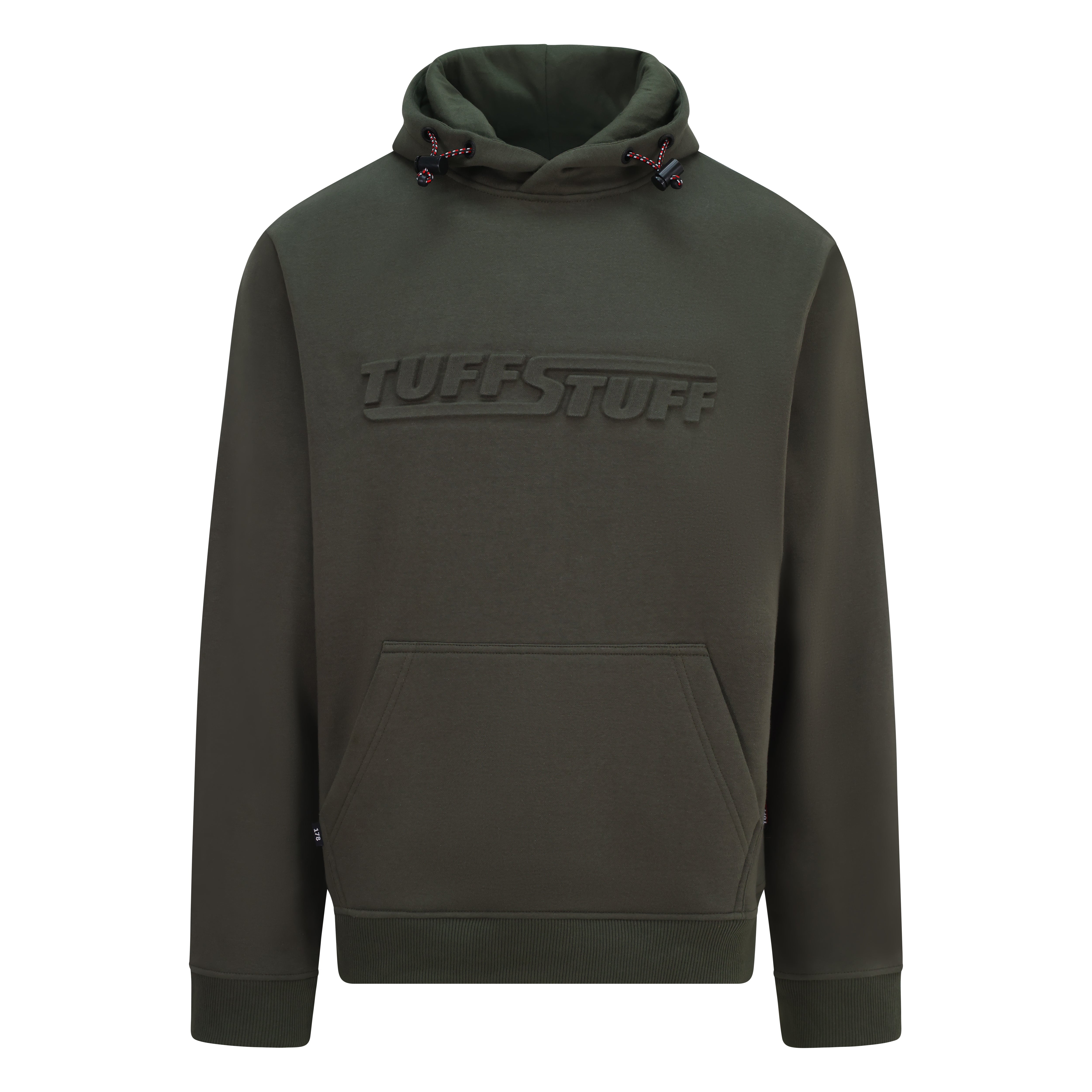 TuffStuff Embossed Hoodie - Heavyweight Polar Fleece Lined Work Hoodie with 3D Logo