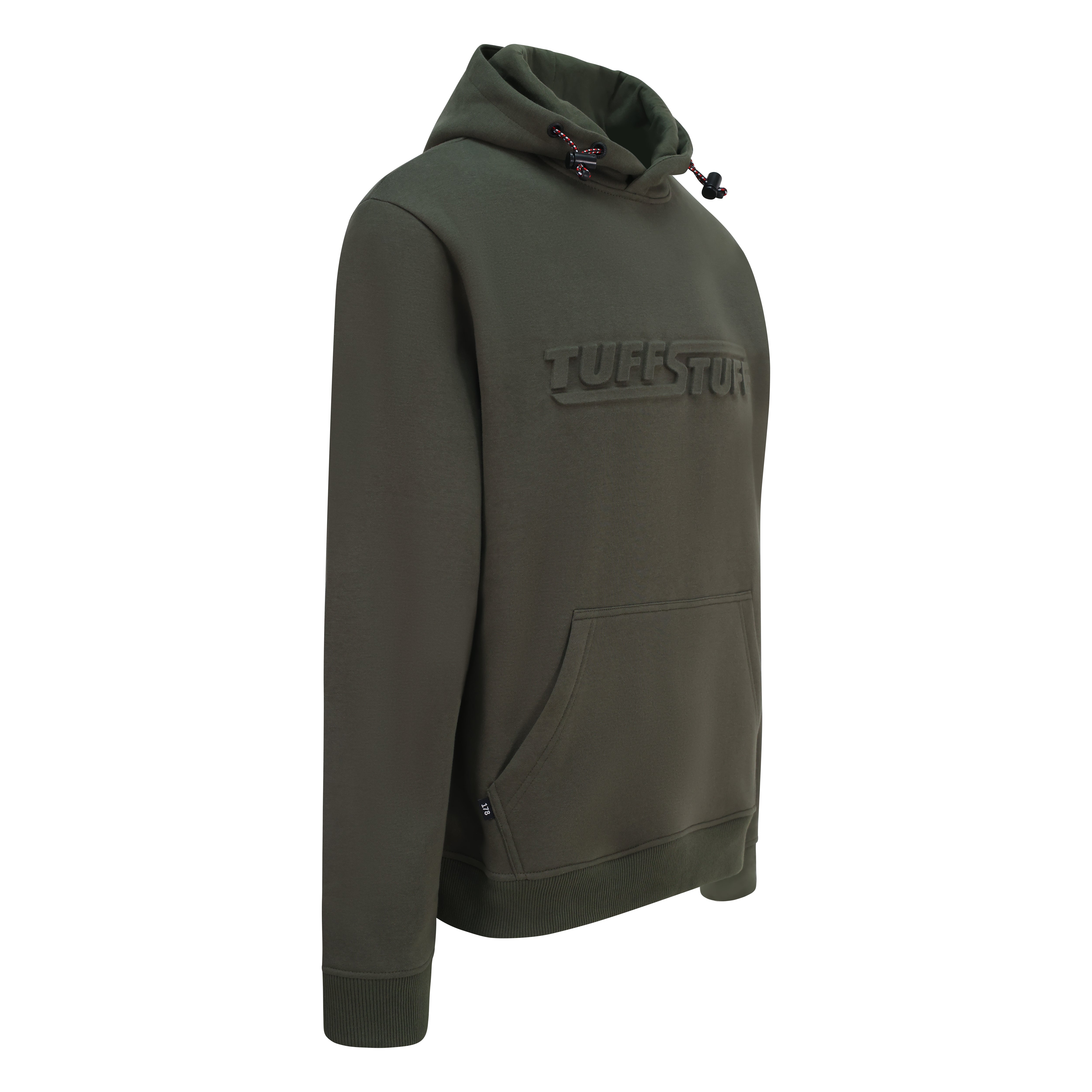 TuffStuff Embossed Hoodie - Heavyweight Polar Fleece Lined Work Hoodie with 3D Logo