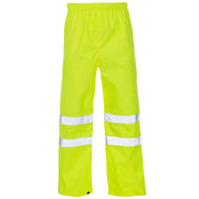 Supertouch Hi Vis Yellow Overtrousers - Knee Band