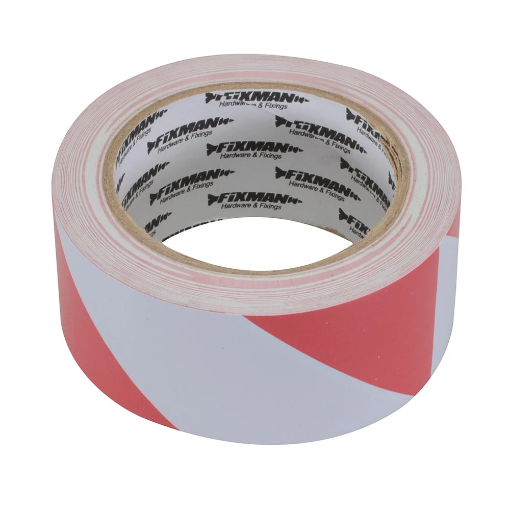 Fixman Hazard Tape - Red/White
