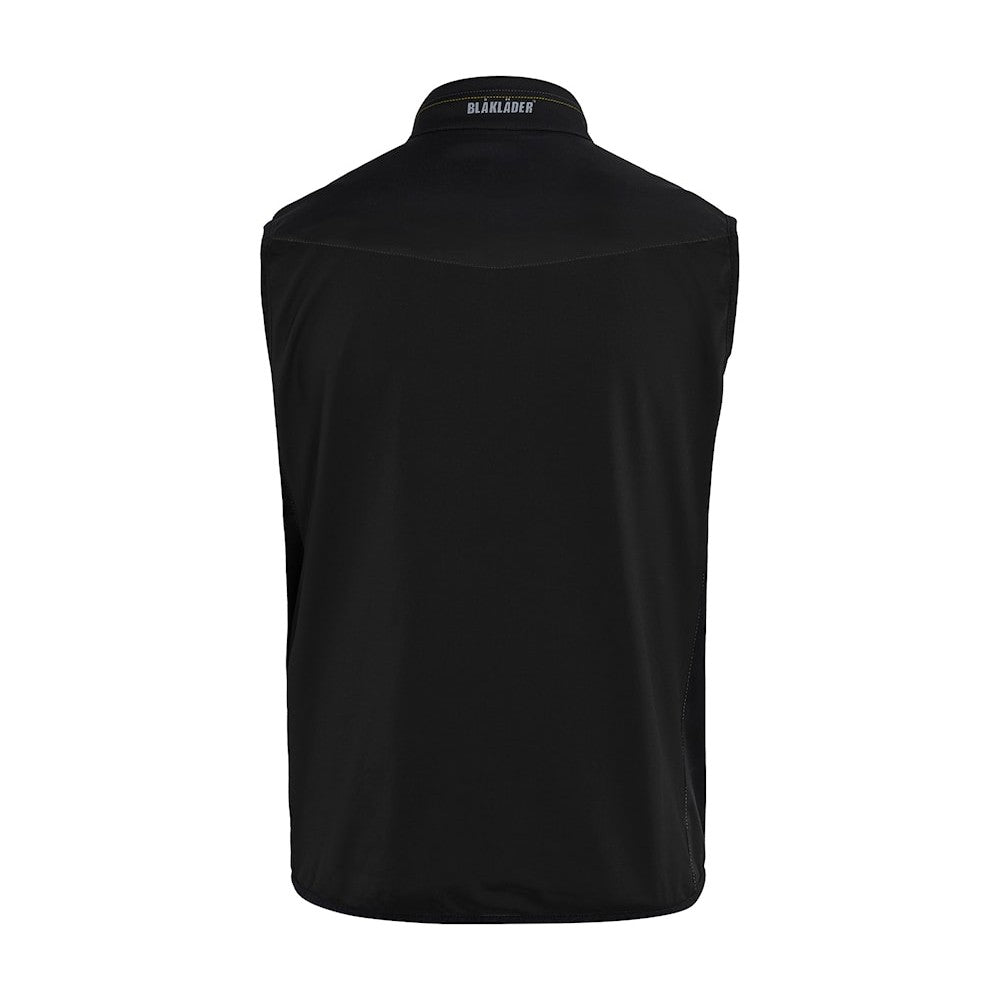 Blaklader Softshell Vest 3850 #colour_black-hi-vis-yellow