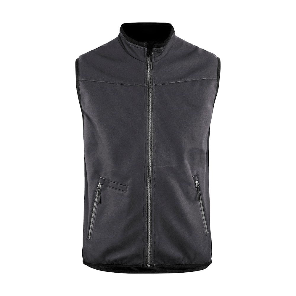 Blaklader Softshell Vest 3850 #colour_mid-grey-black