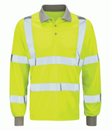 Orbit International Andromeda: Long Sleeve Polo Shirt- Yellow