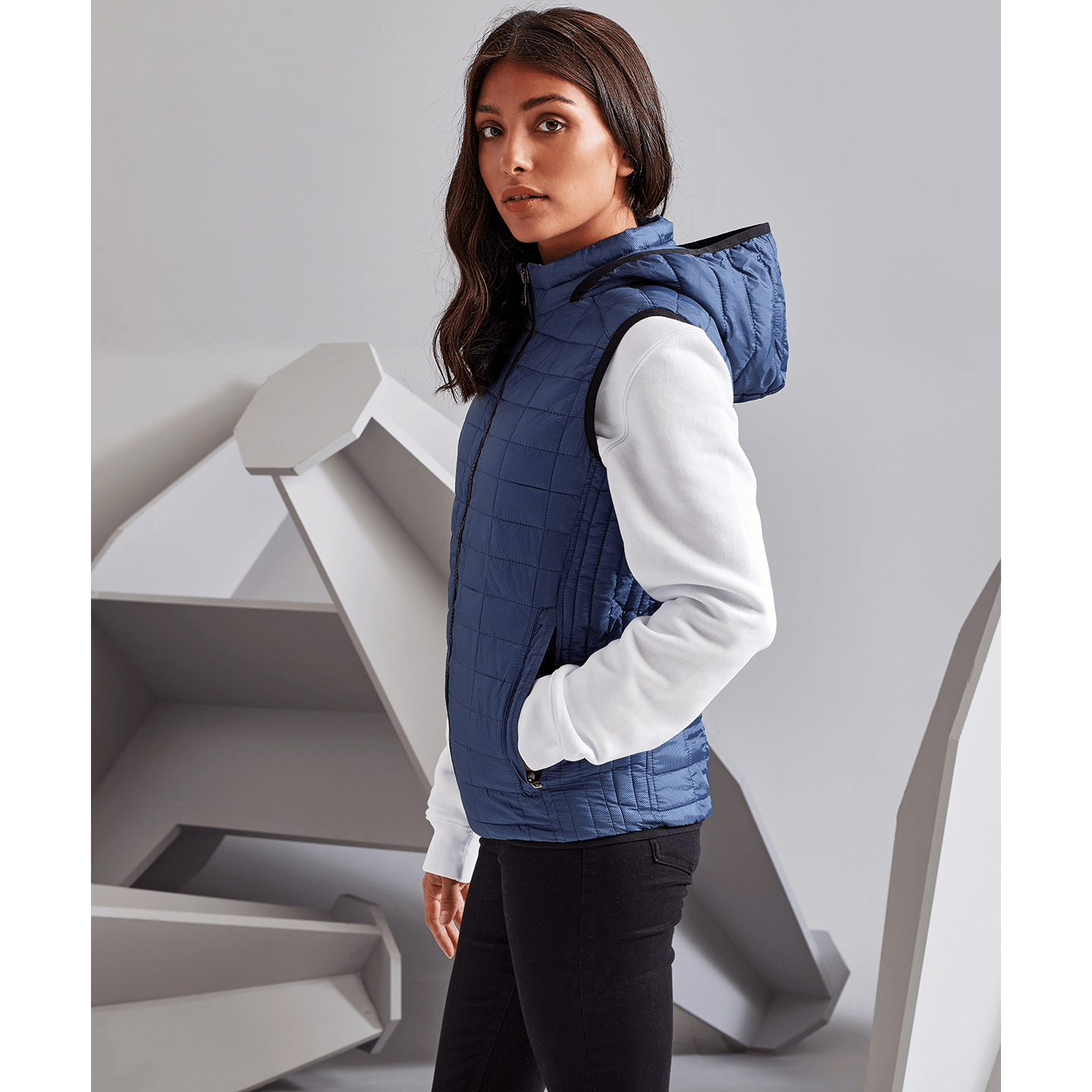 2786 Women's Honeycomb Hooded Gilet