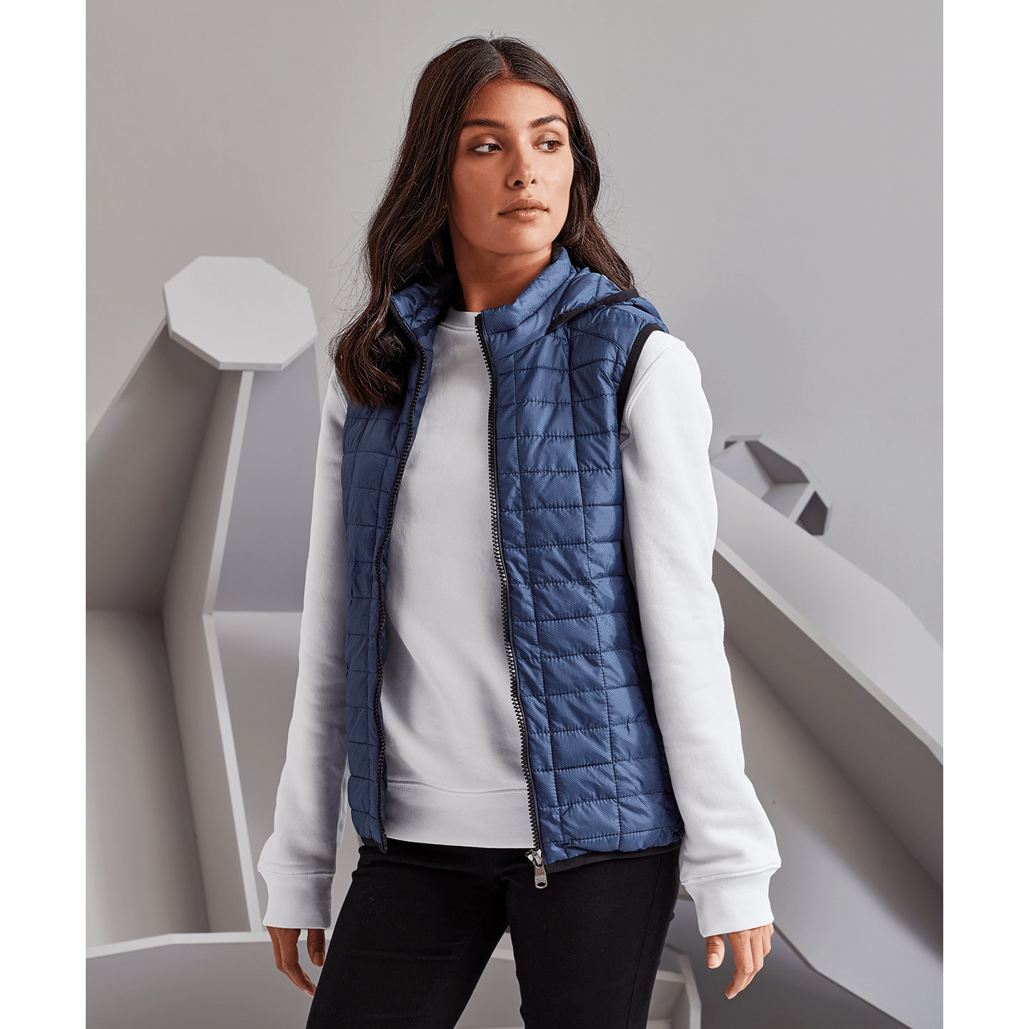 2786 Women's Honeycomb Hooded Gilet