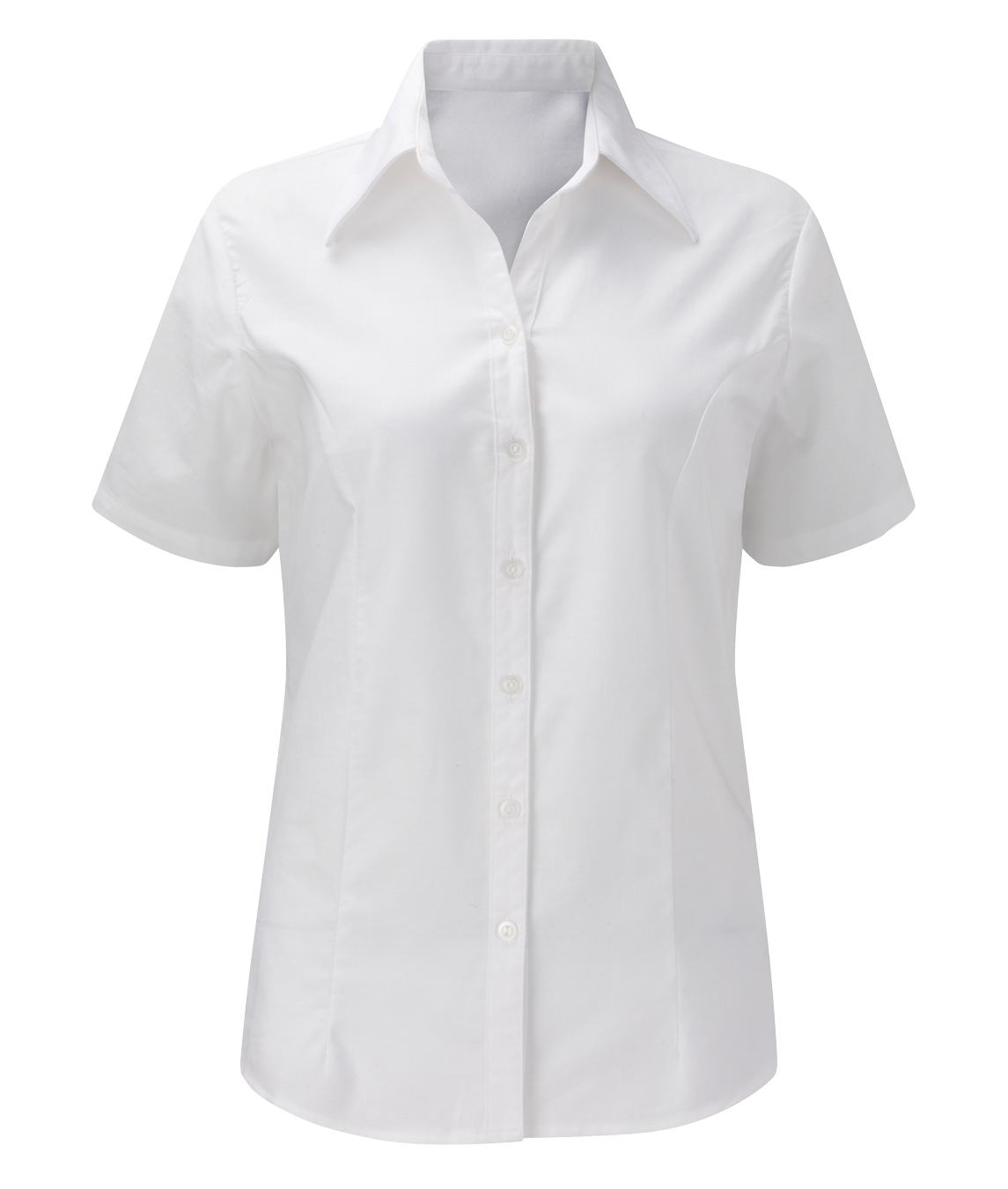 Orbit International Oxford Blouse: Short Sleeve