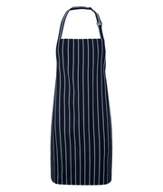 Orbit International Bib Apron: Unisex Striped Apron